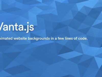 推介一个3D网页背景库VantaJS